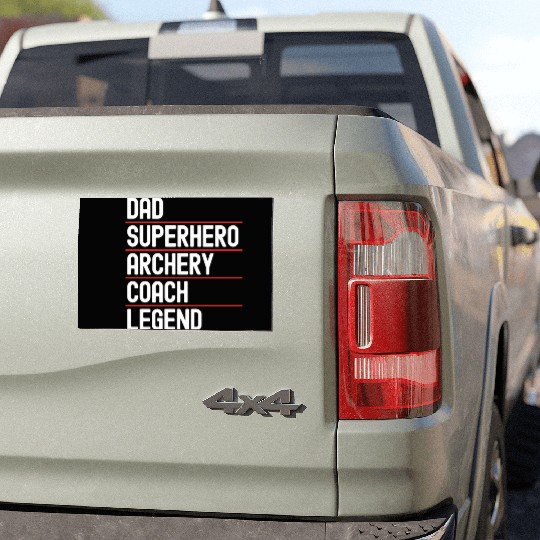 Archery Archer Bowman Car Magnets