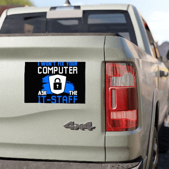 Cyber Security Funny Computer Car Magnets