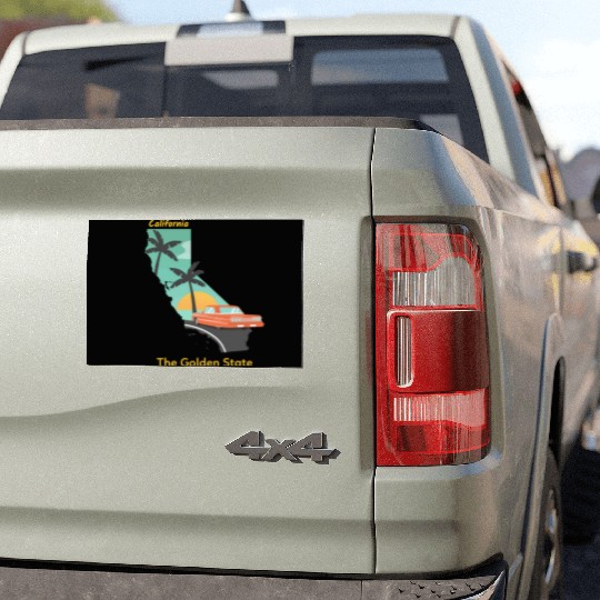 California The Golden State Car Magnets