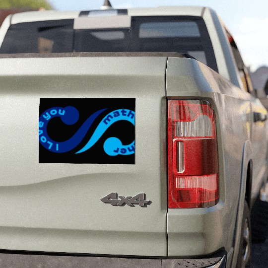 i love you math teacher Car Magnets
