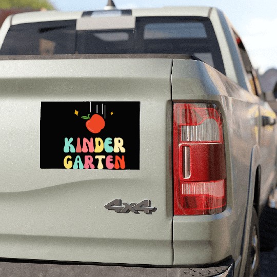 Groovy Hello Kindergarten Vibes Retro Car Magnets