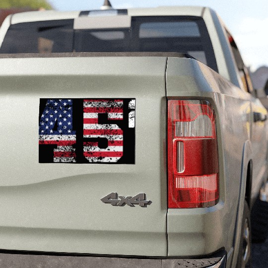 Trump 45 Squared Republican Car Magnets