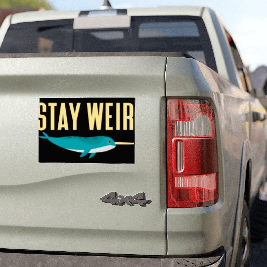 Stay Weird, Narwhal Car Magnets