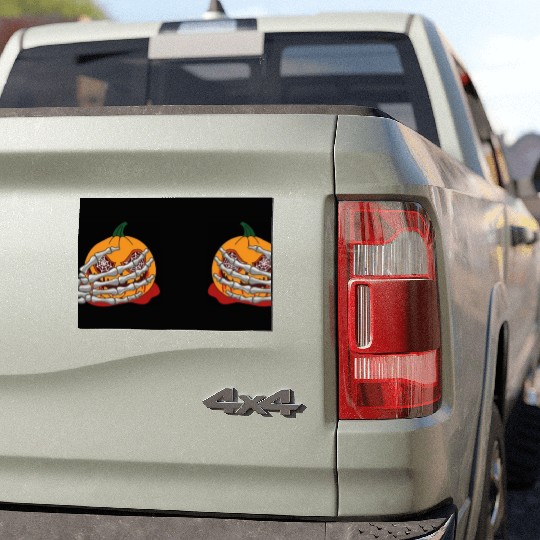 Halloween Pumpkin Boob Skeleton Hand Car Magnets