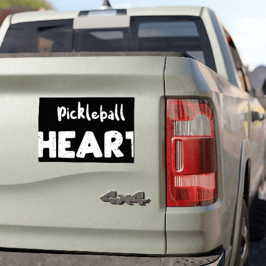 Pickleball Heart - Hobbies Car Magnets