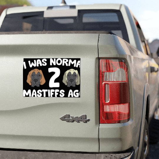 I Was Normal 2 Mastiffs Ago Cane Corso Mastiff Car Magnets