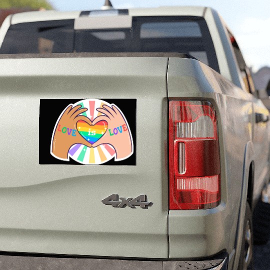 Love is Love Pride Queer LGBTQ Sticker Car Magnets