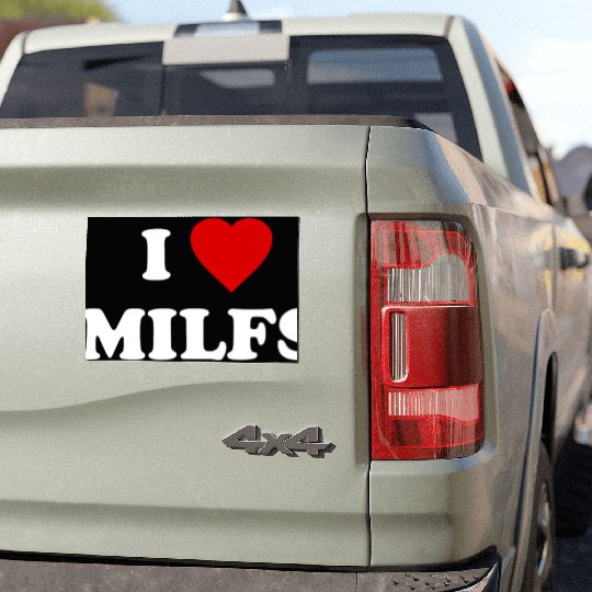 I Love MILFs Car Magnets