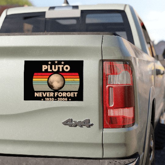 Pluto Never Forget 1930 - 2006 Car Magnets