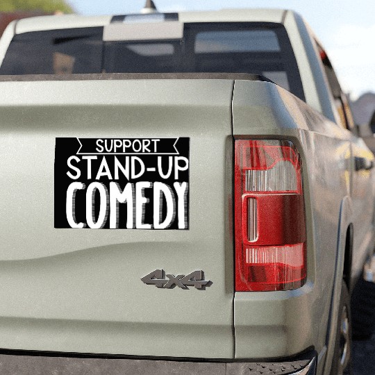 Support Stand Up Comedy 3 Car Magnets