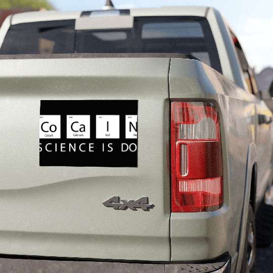 cocaine parable chemistry physics science sarcasm Car Magnets