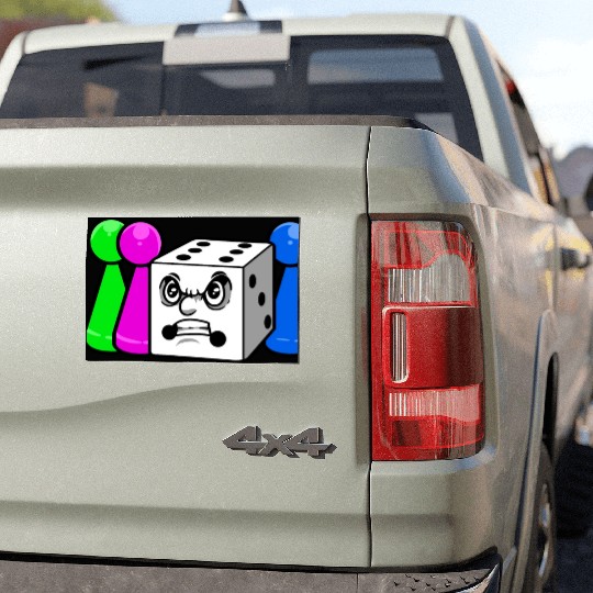 Board Game Angry Dice Car Magnets