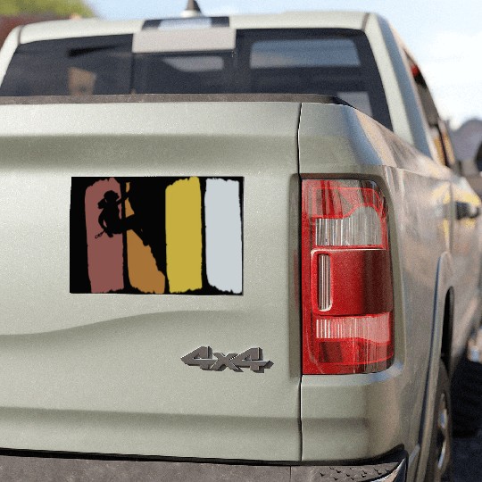 Climbing Vintage Mountaineering Bouldering Car Magnets
