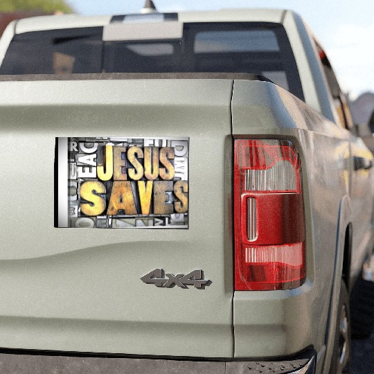 jesus saves Car Magnets