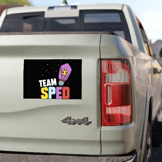 Team Sped Special Education Teacher Awareness Car Magnets