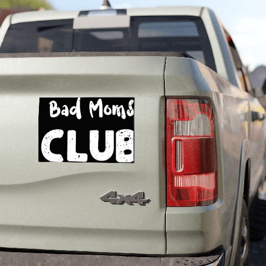 Bad Moms Club - Cheetah Car Magnets