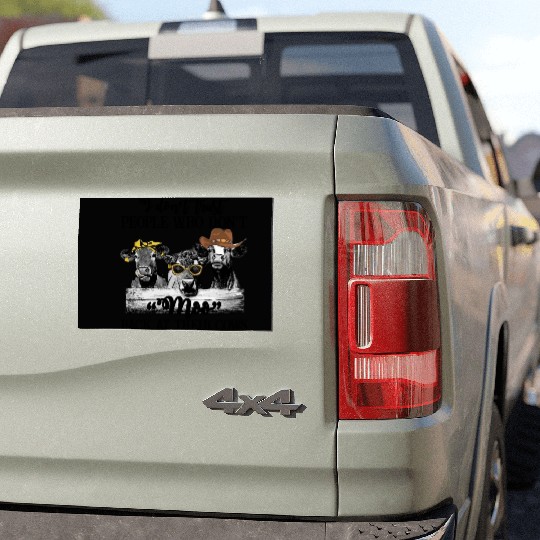 I Don't Trust People Who Don't Moo Back At Cow Car Magnets