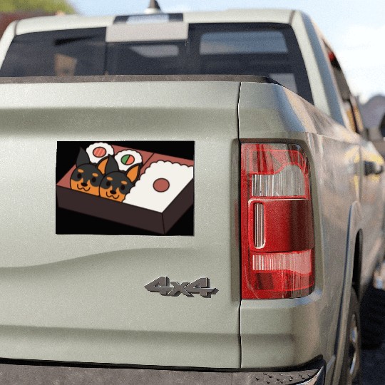 Sushi Bento Box Doberman Car Magnets