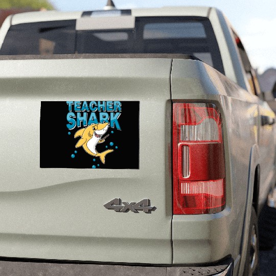 Teacher shark .. school student lessons enrollment Car Magnets