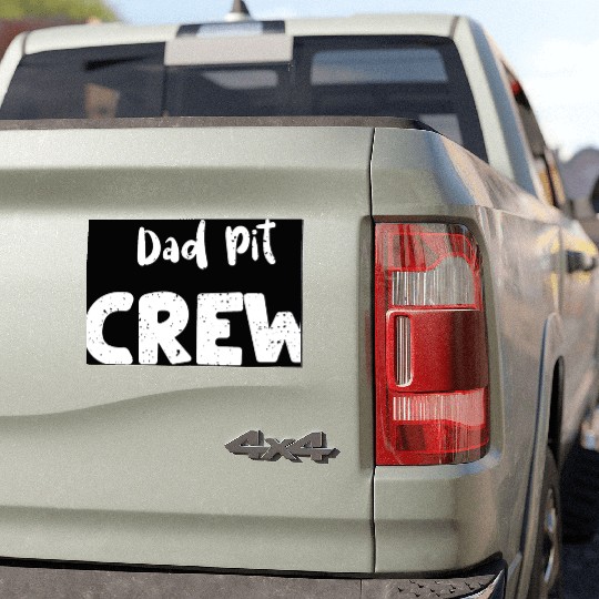Dad Pit Crew - Birthday Car Magnets
