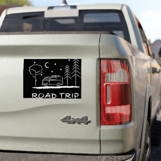 Road trip – your heart beats for camping Car Magnets