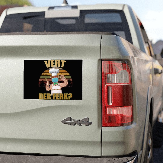 Vert Der Ferk the swedish chef Car Magnets
