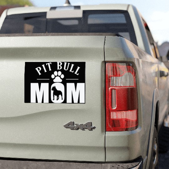Pit Bull Mom Dog Pet Breed Car Magnets