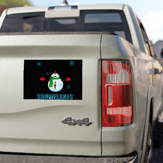 Snowman Christmas Car Magnets