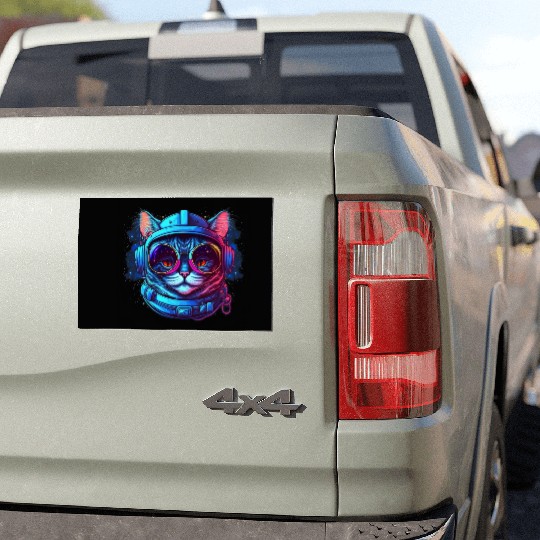 Space Cat Car Magnets
