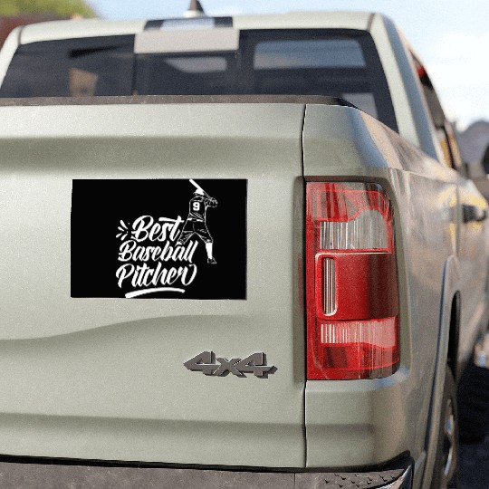 Best Baseball Pitcher Ever Player Sayings Hobby Car Magnets