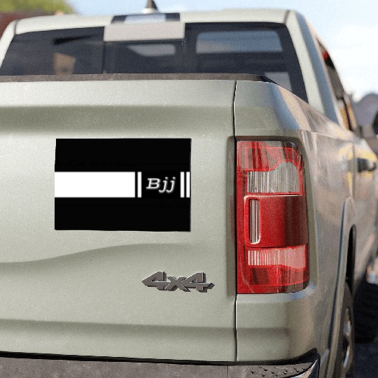 Jiu Jitsu White Belt Be Kind Work Hard Stay Humble Car Magnets