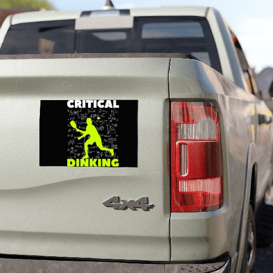 Pickleball Critical Dinking, Funny Pickle Ball. Car Magnets