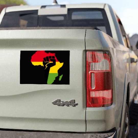 African Black Power Car Magnets