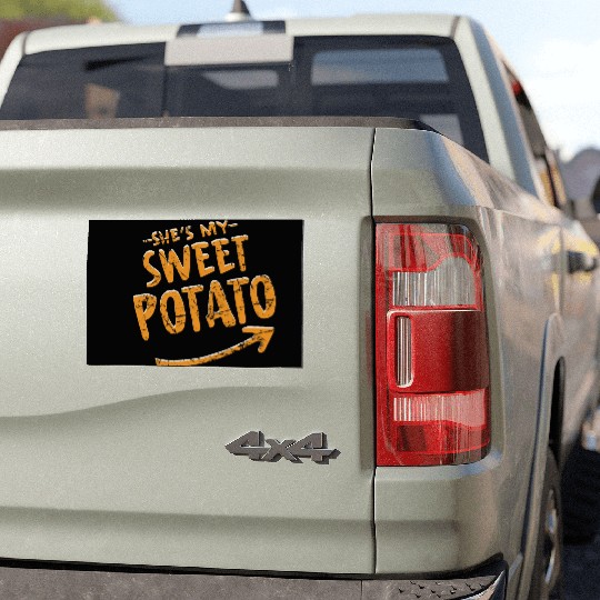She Is My Sweet Potato Car Magnets