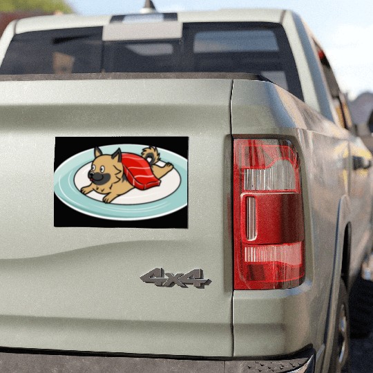 German Shepherd Nigiri Sushi Car Magnets