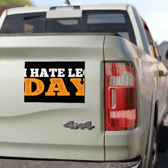 I Hate Leg Day 17 Car Magnets