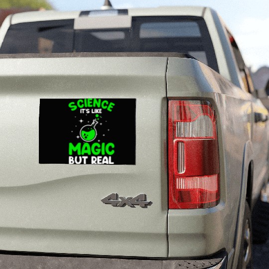 Cool Science For Men Women Science Is Real Magic Car Magnets