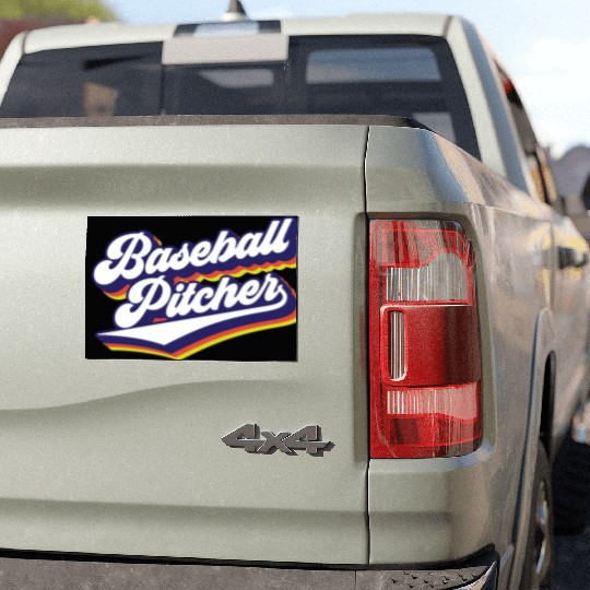 Baseball Pitcher Sayings Player Hobby Car Magnets