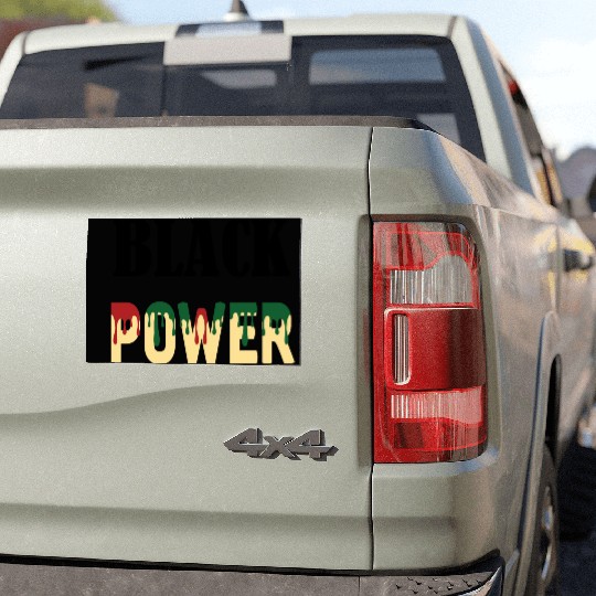 Black Power Car Magnets
