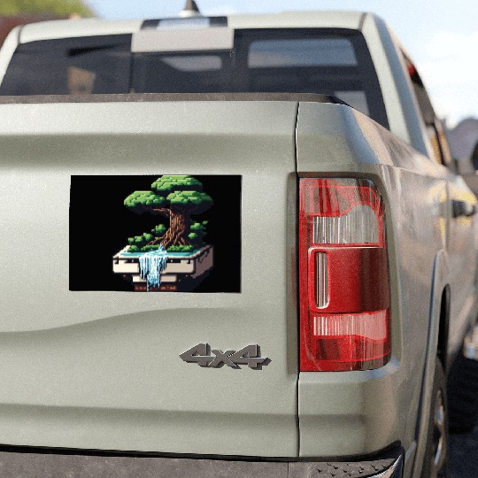 8 Bit Bonsai Tree Car Magnets