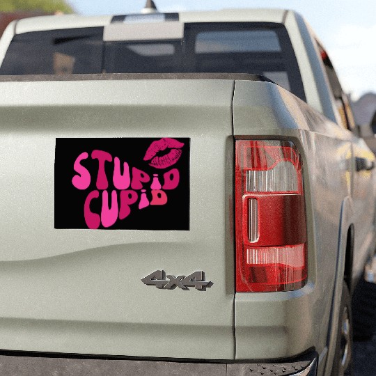 stupid cupid Car Magnets
