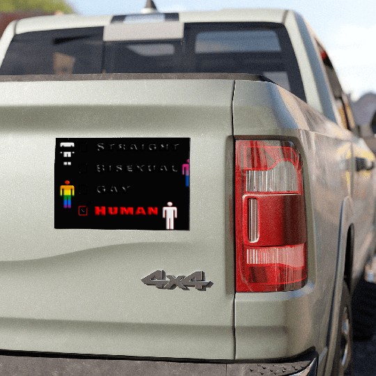 We are all human Car Magnets