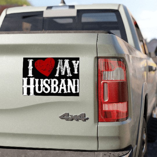 I love my husband Car Magnets