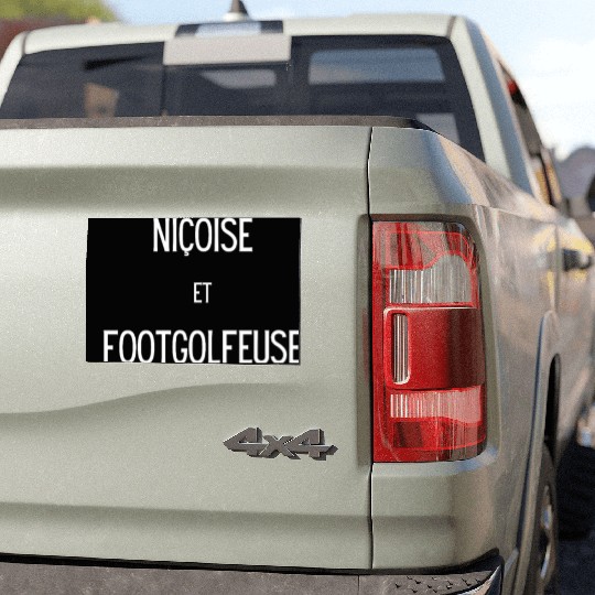 Nicoise et footgolfeuse Car Magnets