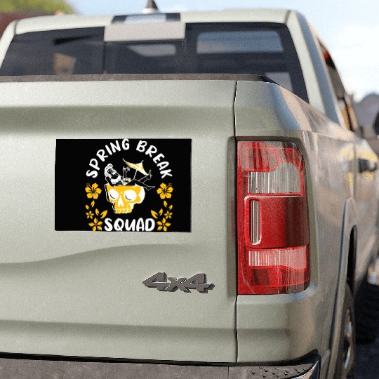 Spring Break Squad Summer Vacation Spring Break Car Magnets
