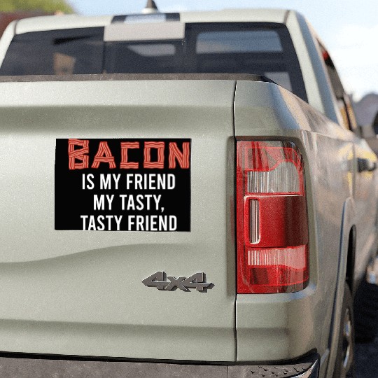 Funny Bacon Lover BBQ Car Magnets
