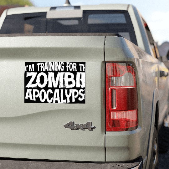 I'm Training For The Zombie Apocalypse 14 Car Magnets