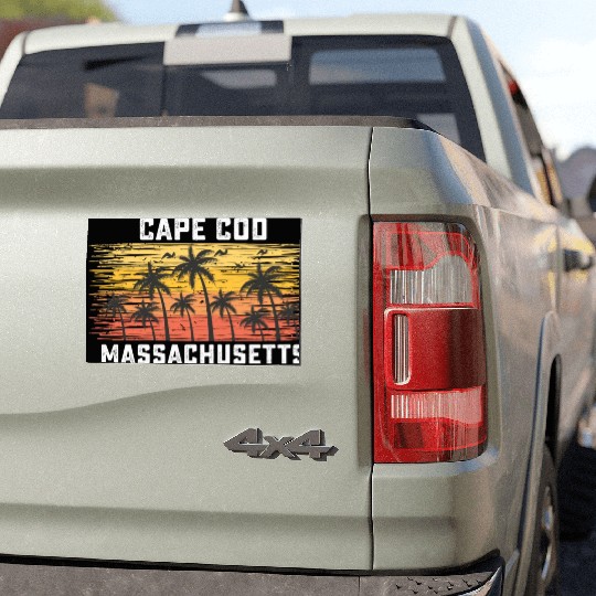 Cape Cod Massachusetts Summer Retro VIntage Car Magnets