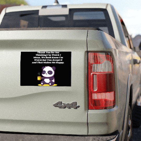 Thank You for Accepting My Weirdness Introvert Ner Car Magnets