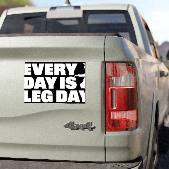 Every Day is Leg Day BJJ Apparel Car Magnets